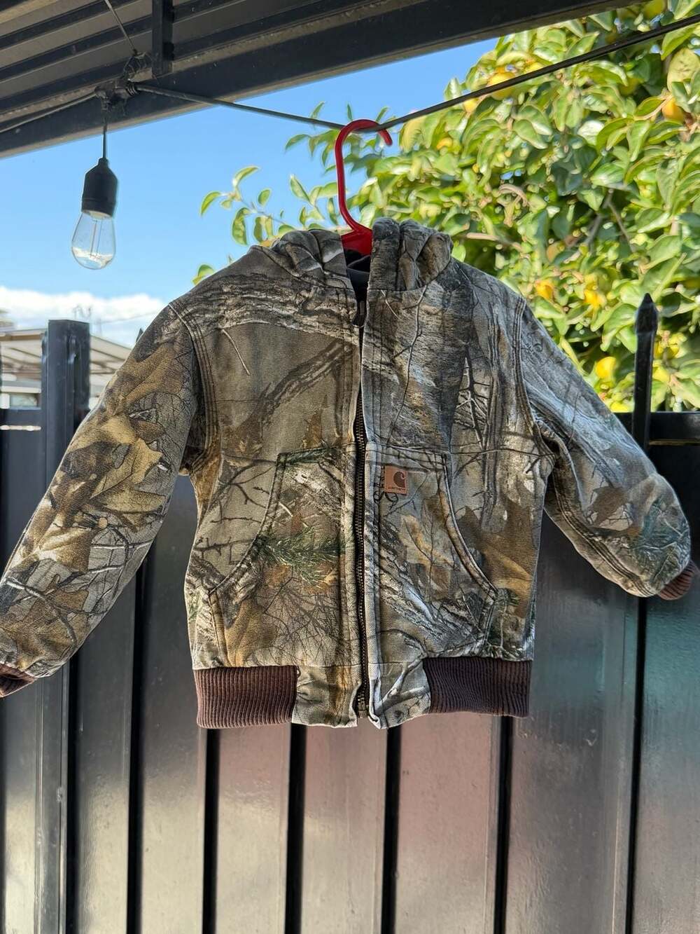 Carhartt Camo Active Jacket Size 3T Quilted Lined